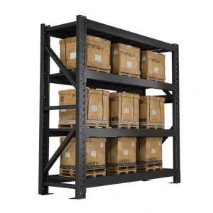 Regał magazynowy metalowy czarny - różne wymiary. Idealny do magazynu, spiżarni, garażu | Professional Rack